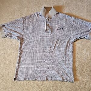 BCOpen Cutter & Buck Gray Patterned Polo Shirt
